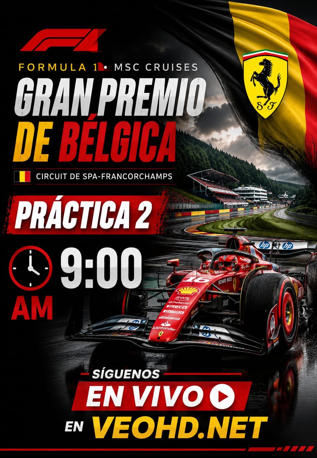 Gran Premio de Bélgica Practica 2